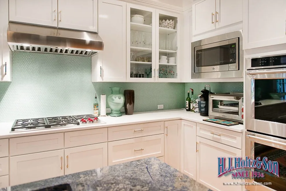 Transformed White High Gloss Kitchen Cabinets - Before and After by H.J. Holtz And Son, Inc. - Photo 7