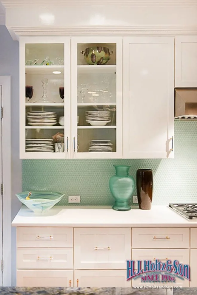 Transformed White High Gloss Kitchen Cabinets - Before and After by H.J. Holtz And Son, Inc. - Photo 5