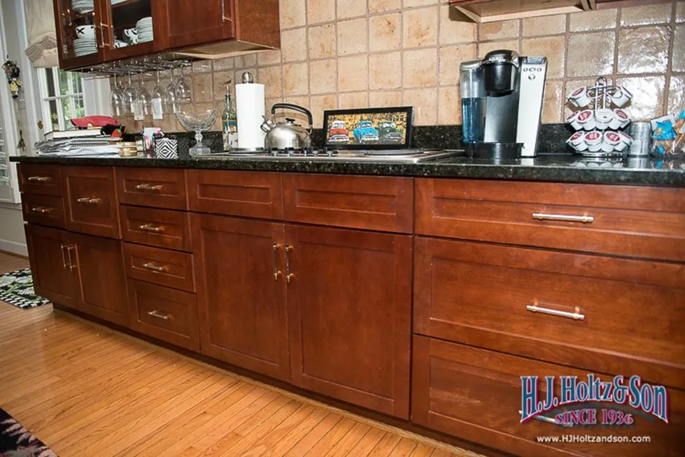 Transformed White High Gloss Kitchen Cabinets - Before and After by H.J. Holtz And Son, Inc. - Photo 6