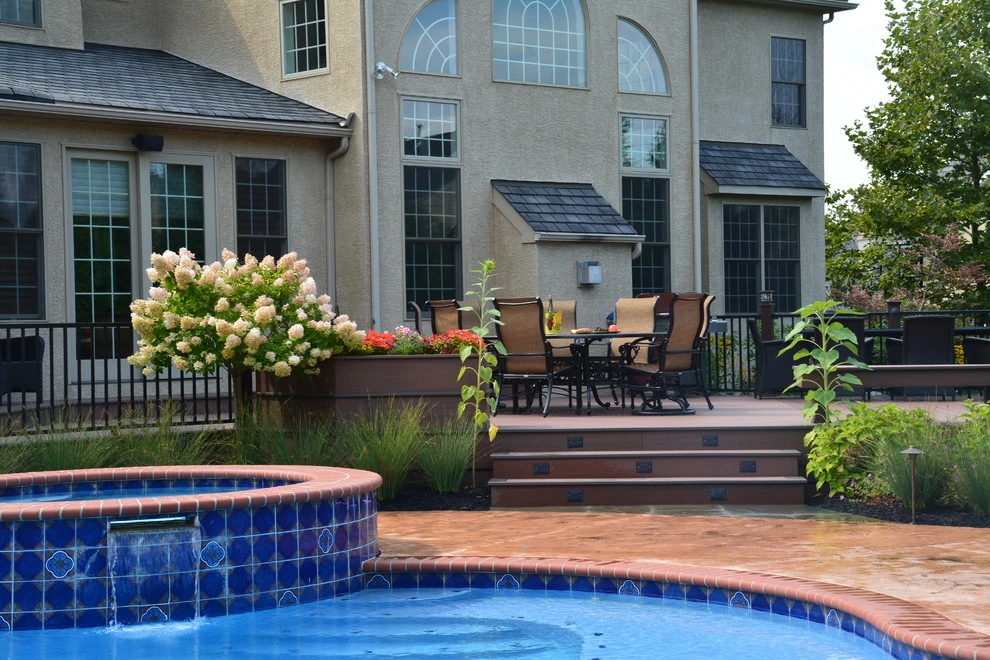 Pool with Deck and Gardens by GLDesigns - Photo 10