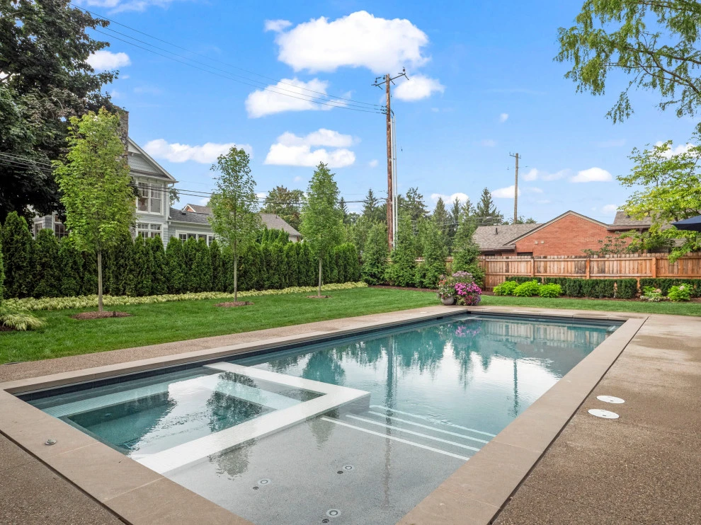 Cozy Patio with Fireplace and Pool by Great Oaks Landscape Associates Inc. - Photo 8