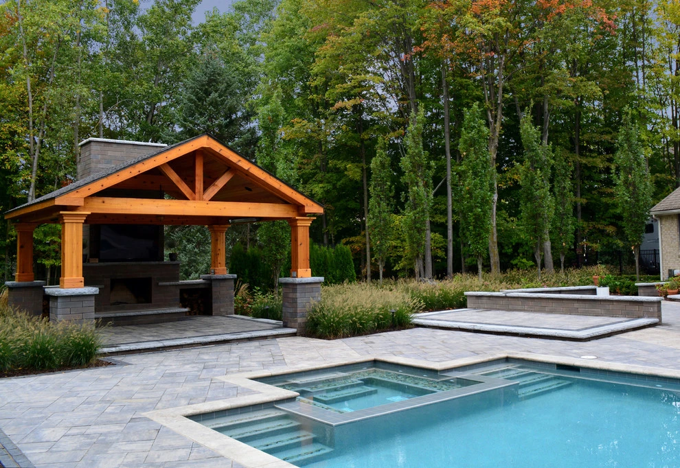Backyard Pool Retreat by Great Oaks Landscape Associates Inc. - Photo 33