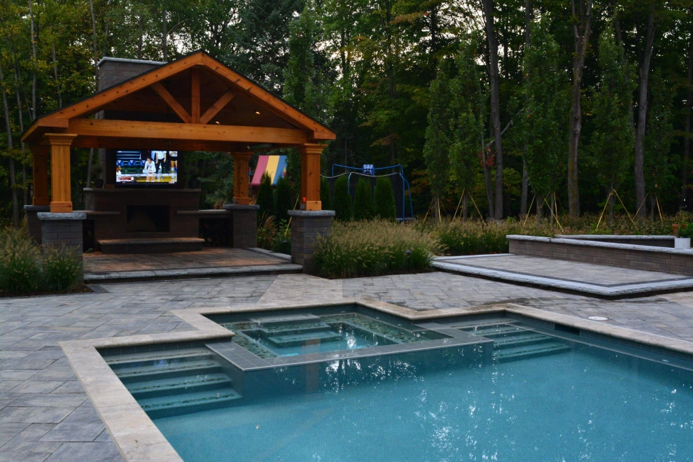 Backyard Pool Retreat by Great Oaks Landscape Associates Inc. - Photo 13