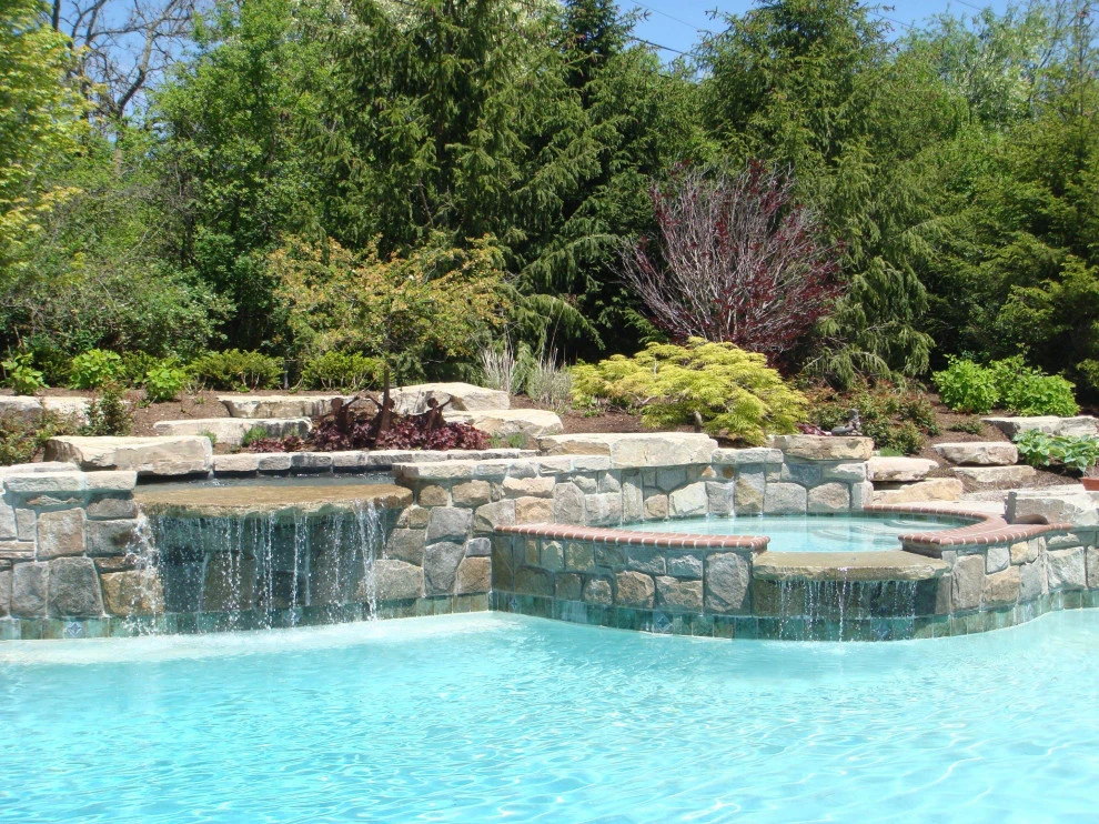 Backyard Pool Retreat by Great Oaks Landscape Associates Inc. - Photo 41