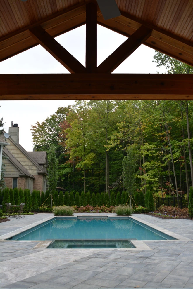 Backyard Pool Retreat by Great Oaks Landscape Associates Inc. - Photo 28