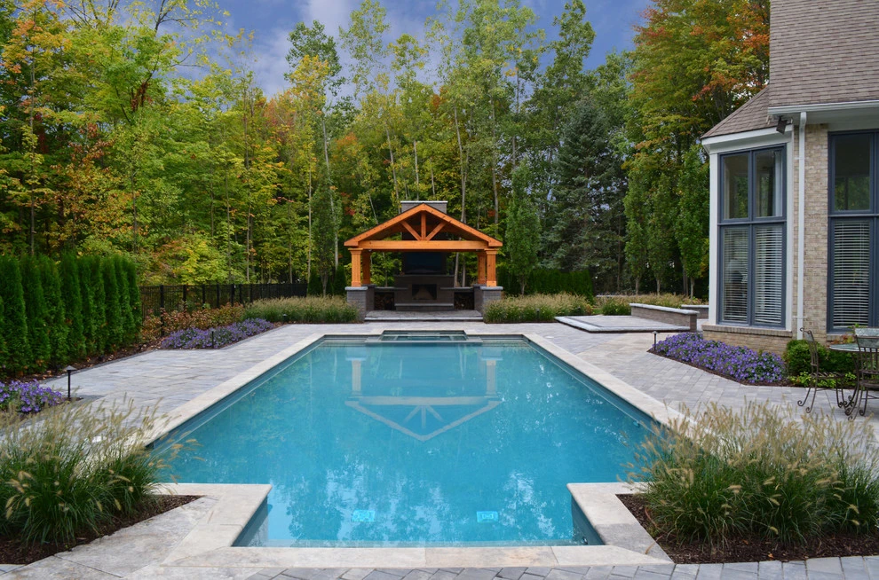Backyard Pool Retreat by Great Oaks Landscape Associates Inc. - Photo 10