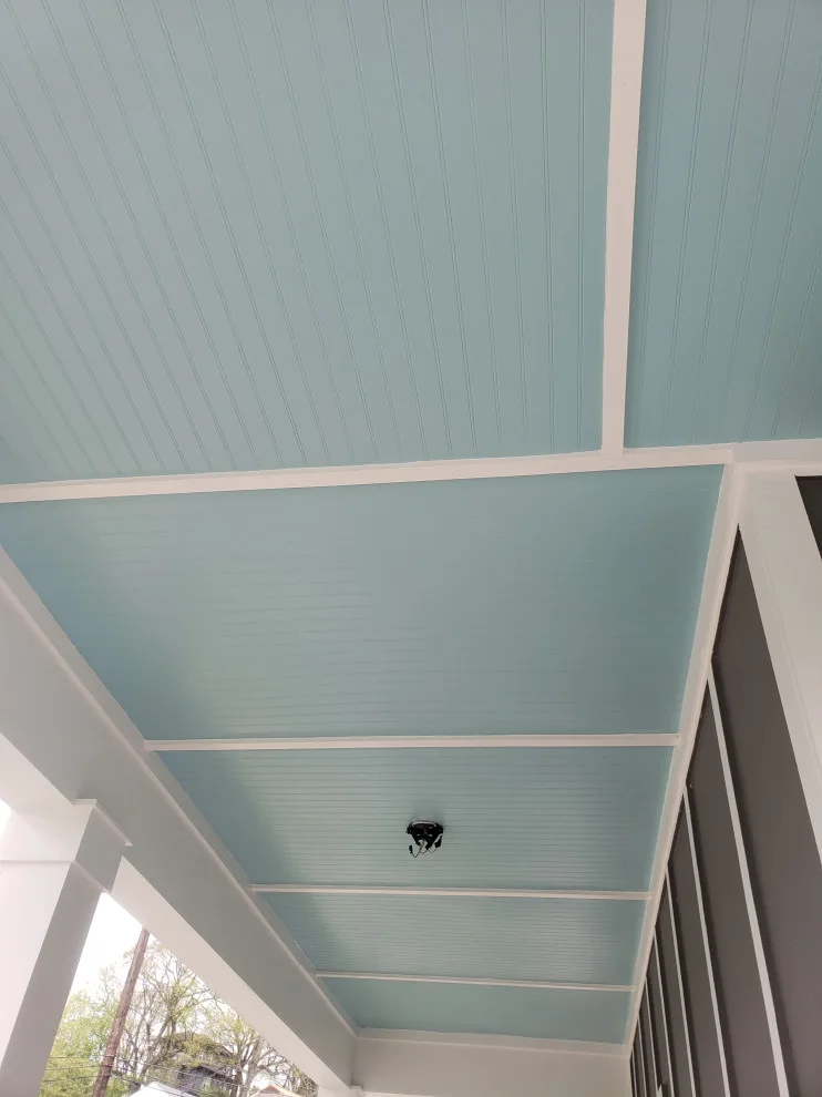 Porch pillars and a lovely sky blue ceiling by Nash Painting - Photo 2