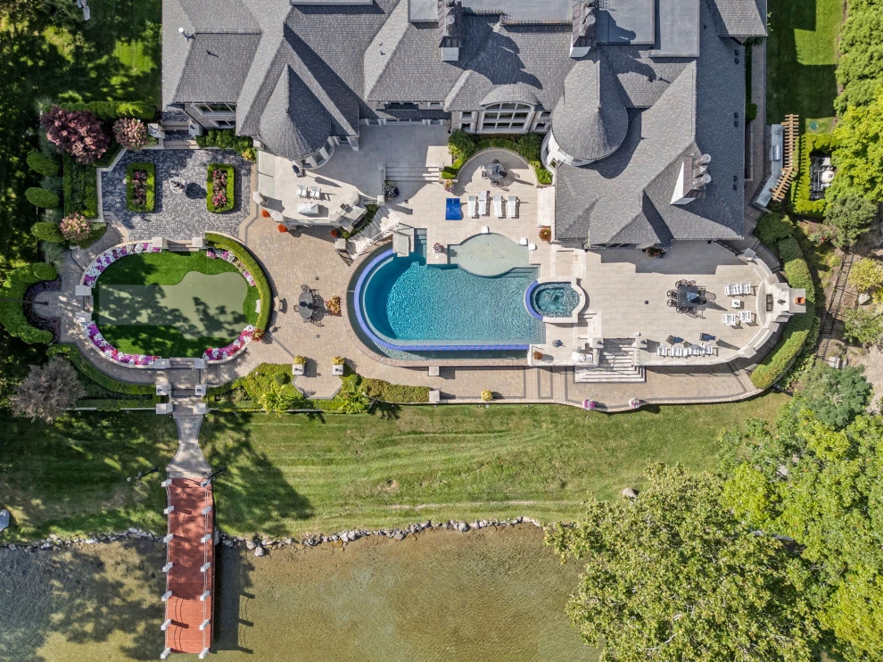 Orchard Lake Limestone Chateau by Great Oaks Landscape Associates Inc. - Photo 37