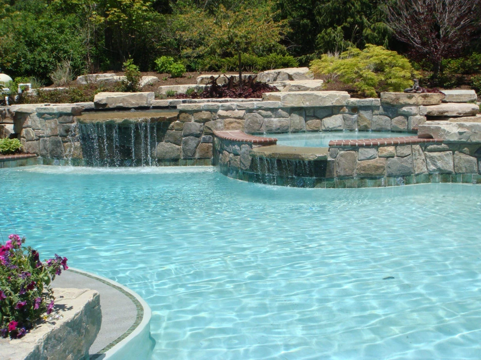 Backyard Pool Retreat by Great Oaks Landscape Associates Inc. - Photo 7