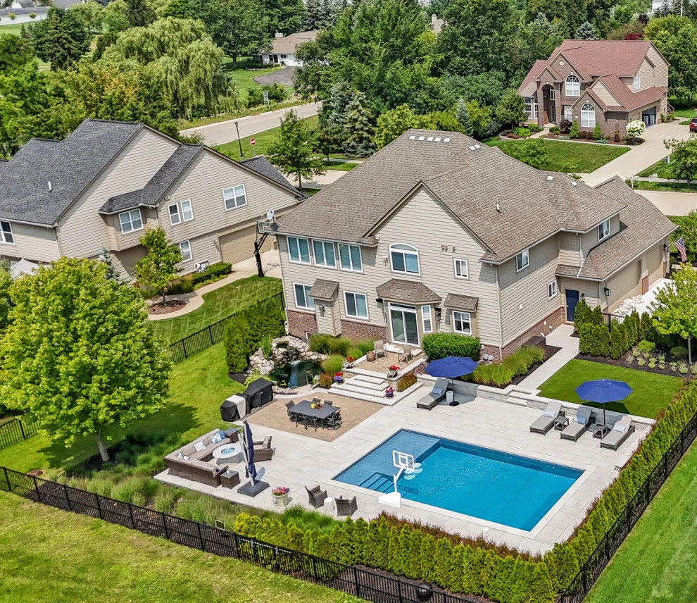 South Lyon Back Yard Pool & Patio by Great Oaks Landscape Associates Inc. - Photo 5