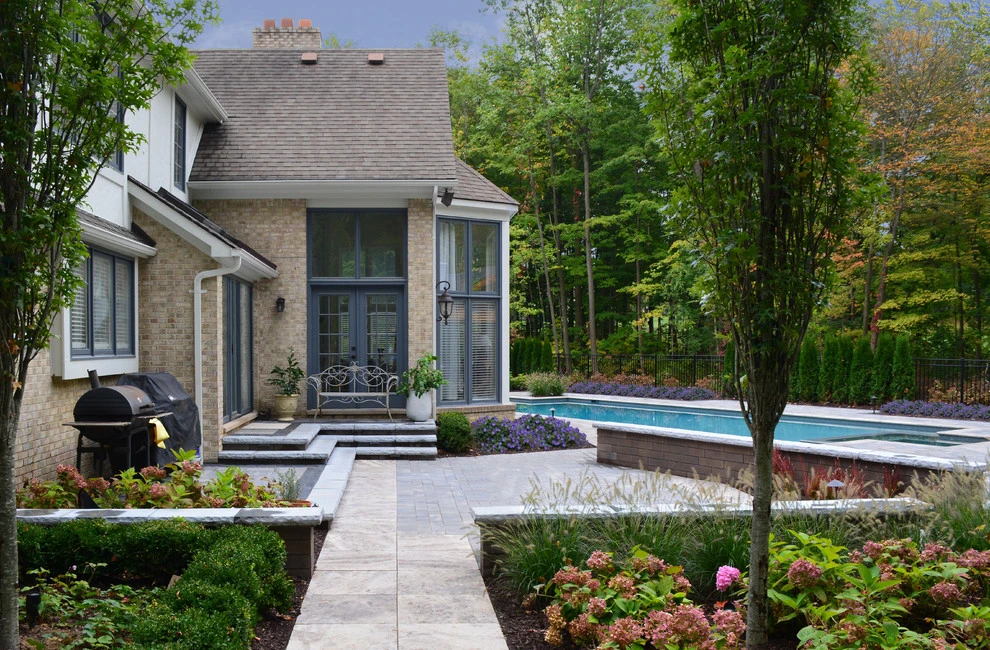 Backyard Pool Retreat by Great Oaks Landscape Associates Inc. - Photo 44