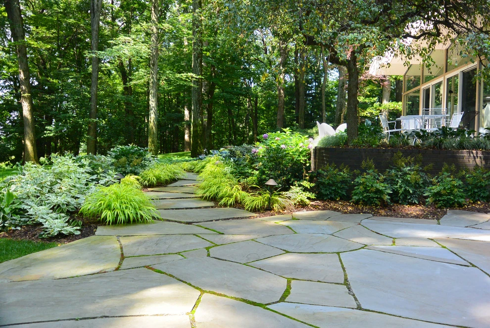Backyard Woodland Haven by Great Oaks Landscape Associates Inc. - Photo 7