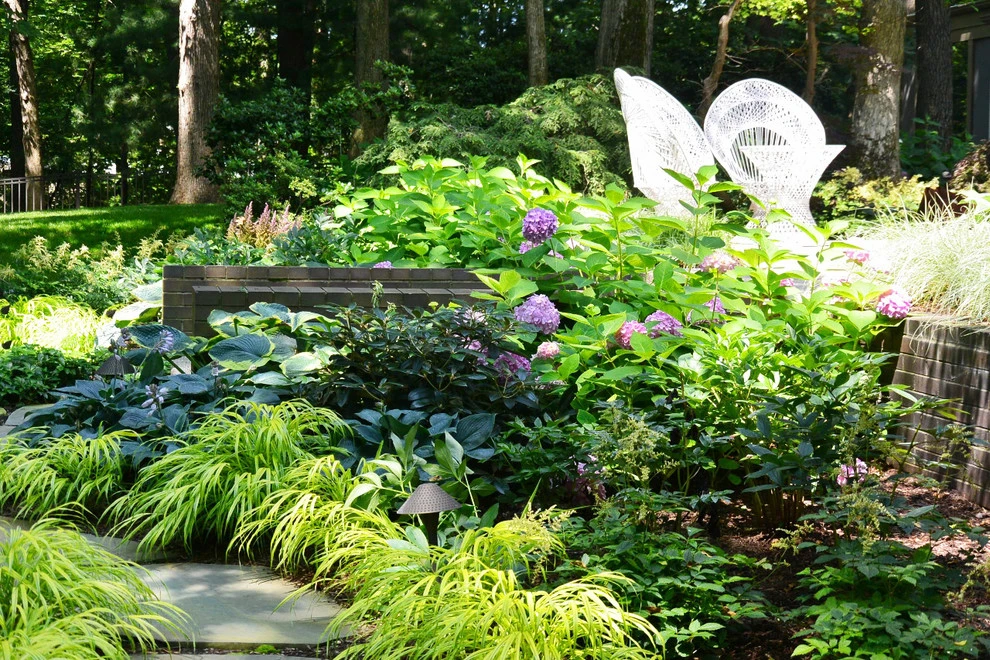 Backyard Woodland Haven by Great Oaks Landscape Associates Inc. - Photo 5