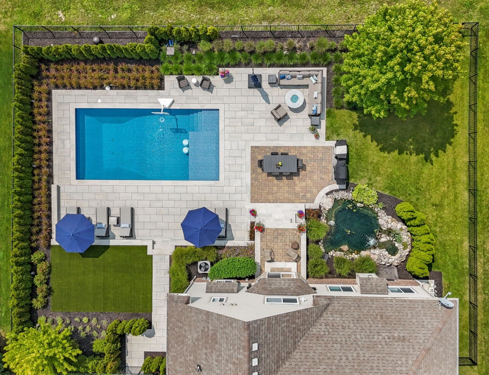 South Lyon Back Yard Pool & Patio by Great Oaks Landscape Associates Inc. - Photo 18