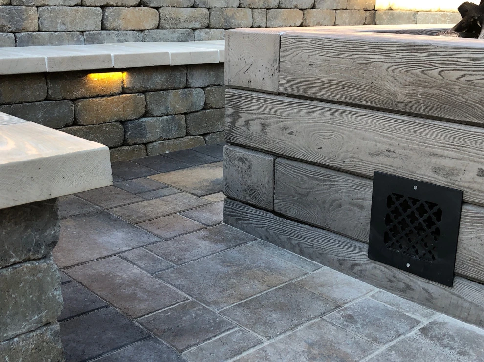 Fire Pit Seating Area by Green Guru Landscaping - Photo 13