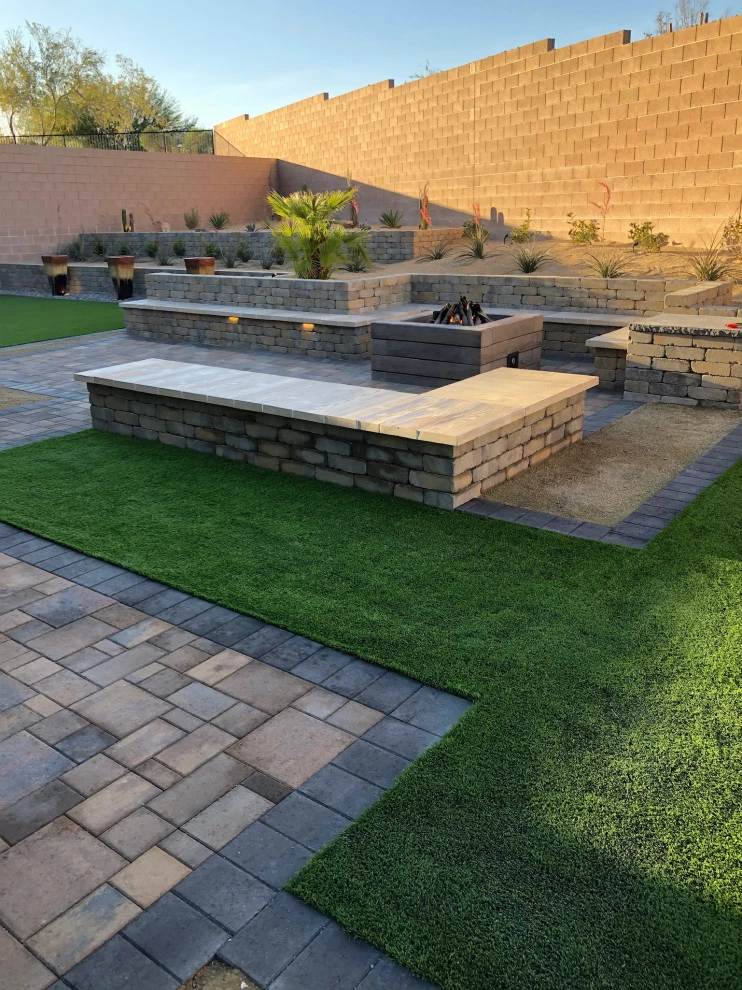 Fire Pit Seating Area by Green Guru Landscaping - Photo 3