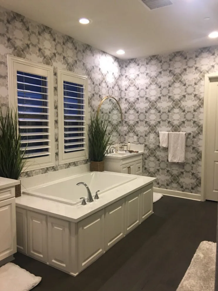 Home Bathroom Wallpaper by Precision Wallcovering And Painting - Photo 6
