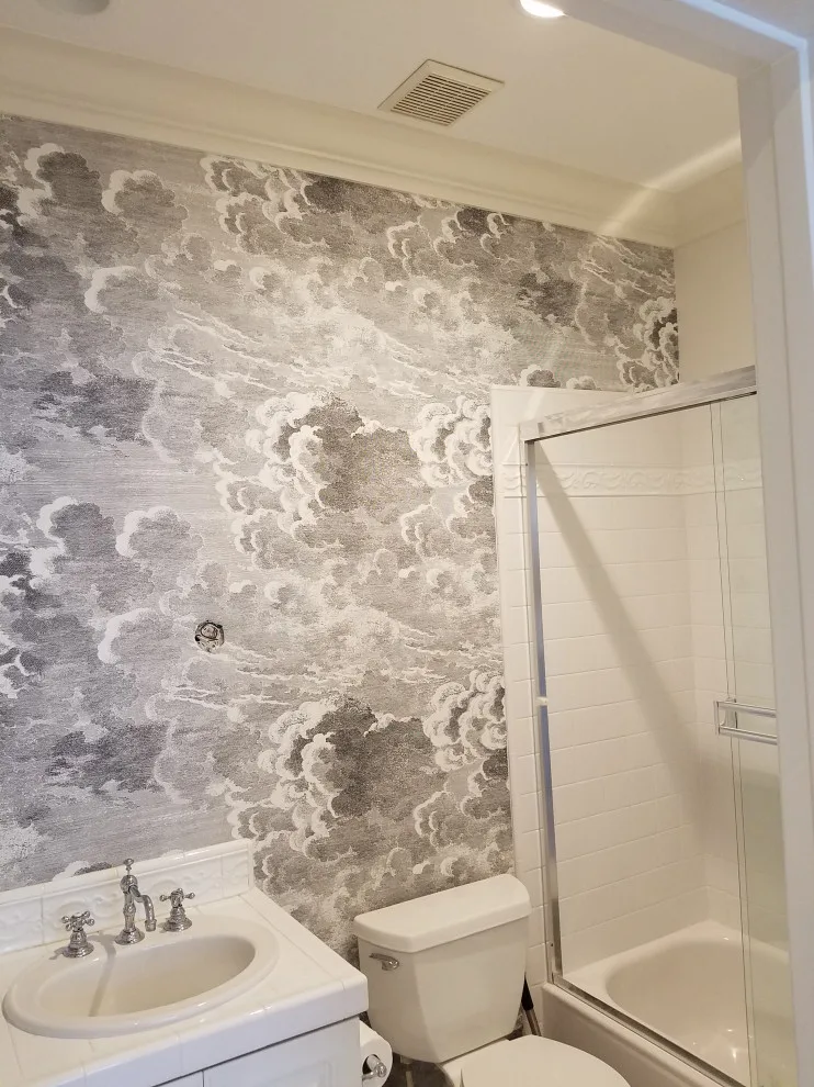 Home Bathroom Wallpaper by Precision Wallcovering And Painting - Photo 2
