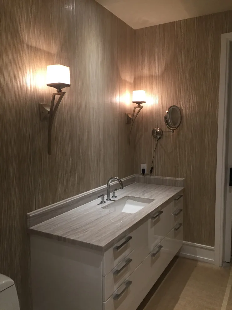 Home Bathroom Wallpaper by Precision Wallcovering And Painting - Photo 9