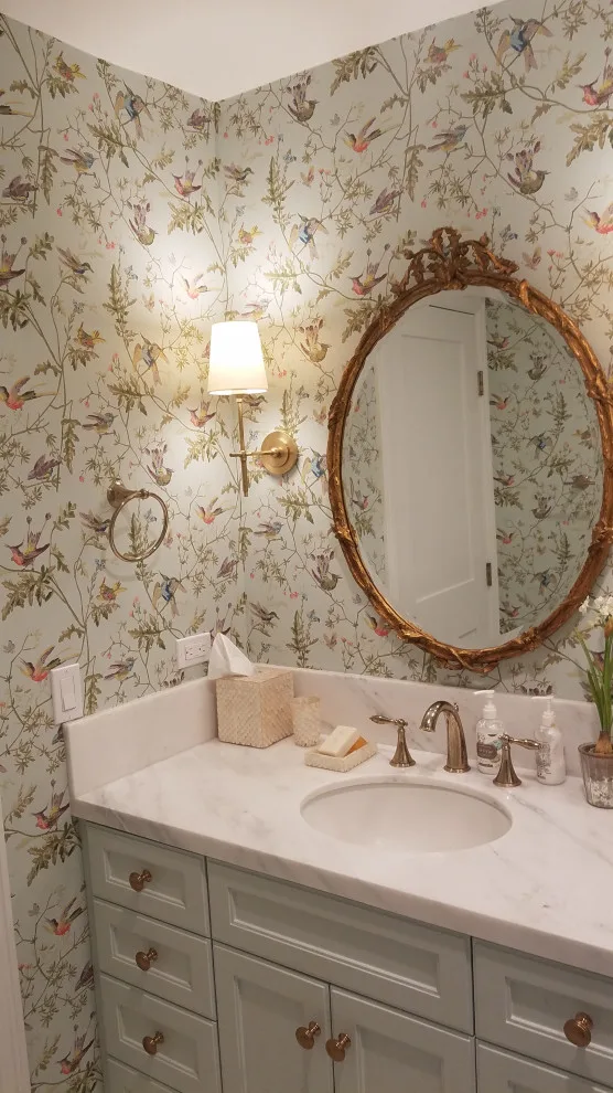 Home Bathroom Wallpaper by Precision Wallcovering And Painting - Photo 7