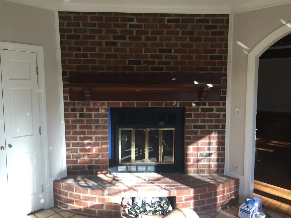 Whitewashing Fireplace in Richmond, VA by Tech Painting Company - Photo 2