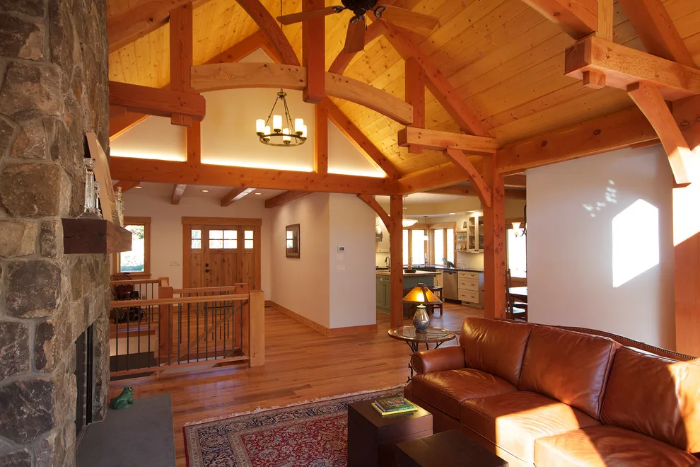 Crozet Rustic Timber Frame by RB Painting Company - Photo 15