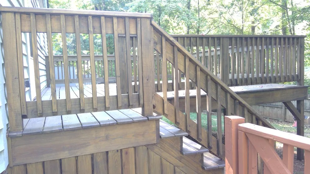 Discolored Rear Deck by 360 Painting Gastonia - Rock Hill - Photo 2