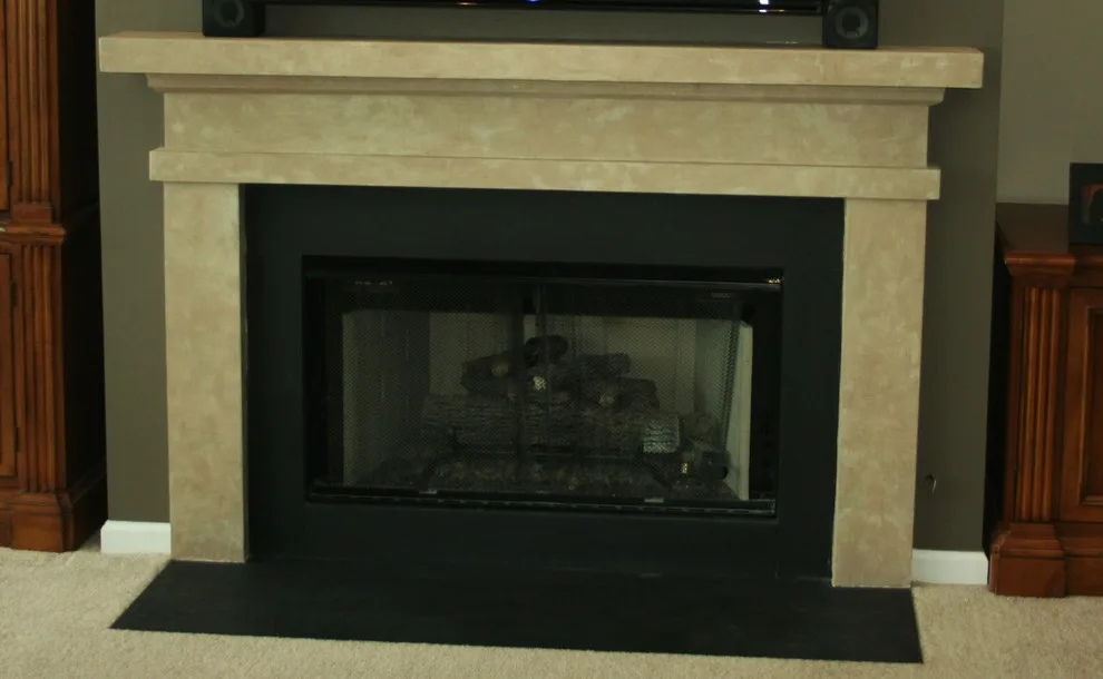 Wood-Finish to "Stone" Fireplace by Color Craftsmen: Fireplace Makeovers - Photo 3
