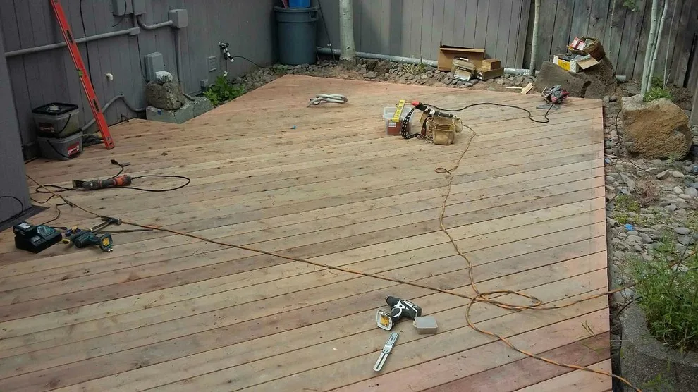 Redwood Deck Construction at Sunriver by Webfoot Home Improvements - Photo 5