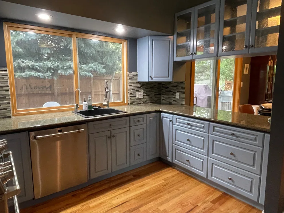 SW "Beloved Blue Jeans" Cabinet Makeover by Illuminate Cabinet Painting LLC - Photo 7