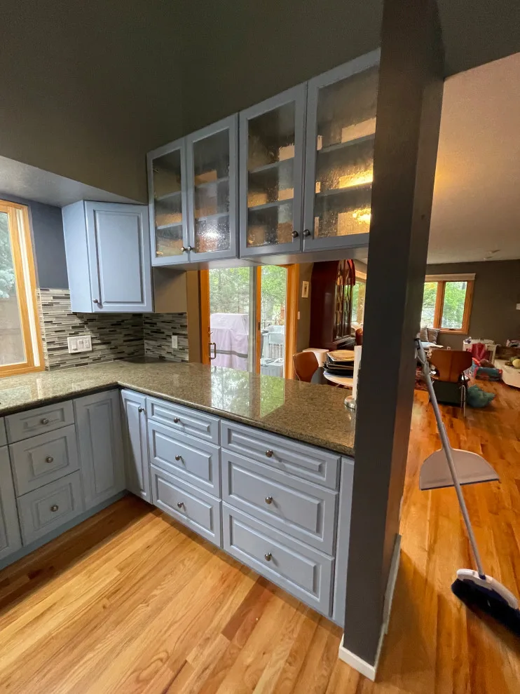 SW "Beloved Blue Jeans" Cabinet Makeover by Illuminate Cabinet Painting LLC - Photo 9