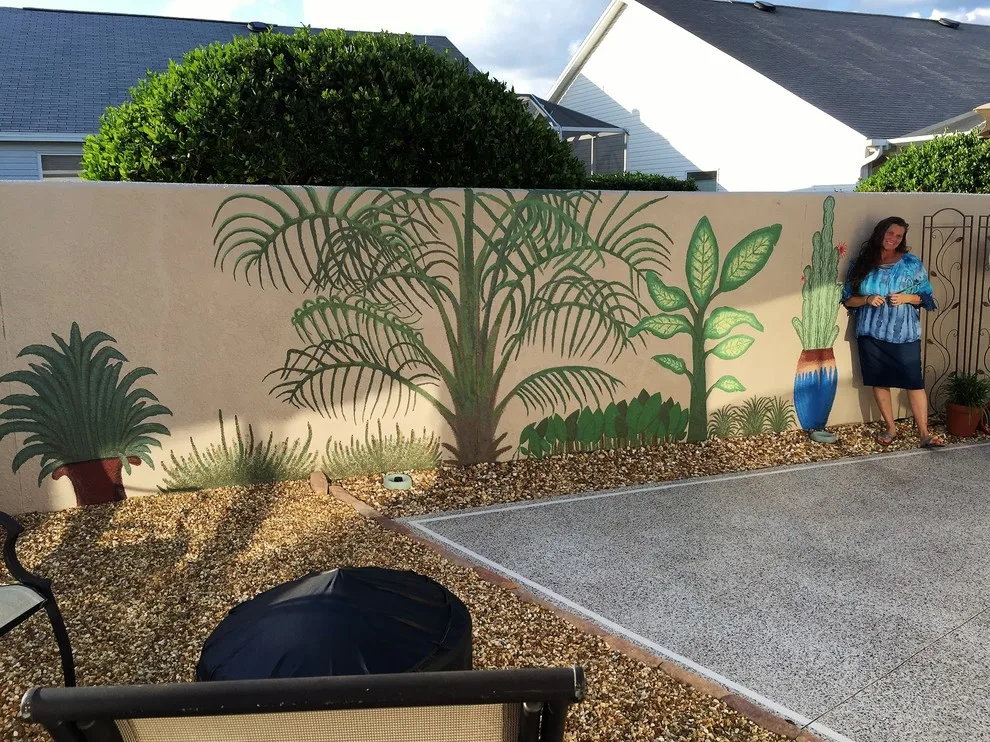 Tropical foliage mural by Gina's Artistry & Painting - Photo 9