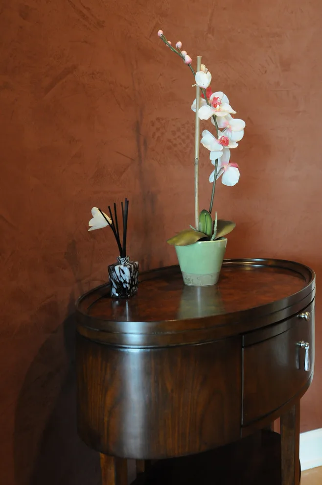 Foyer and Kitchen with Venetian Plaster by Paint The Town Red - Color Consulting - Photo 3