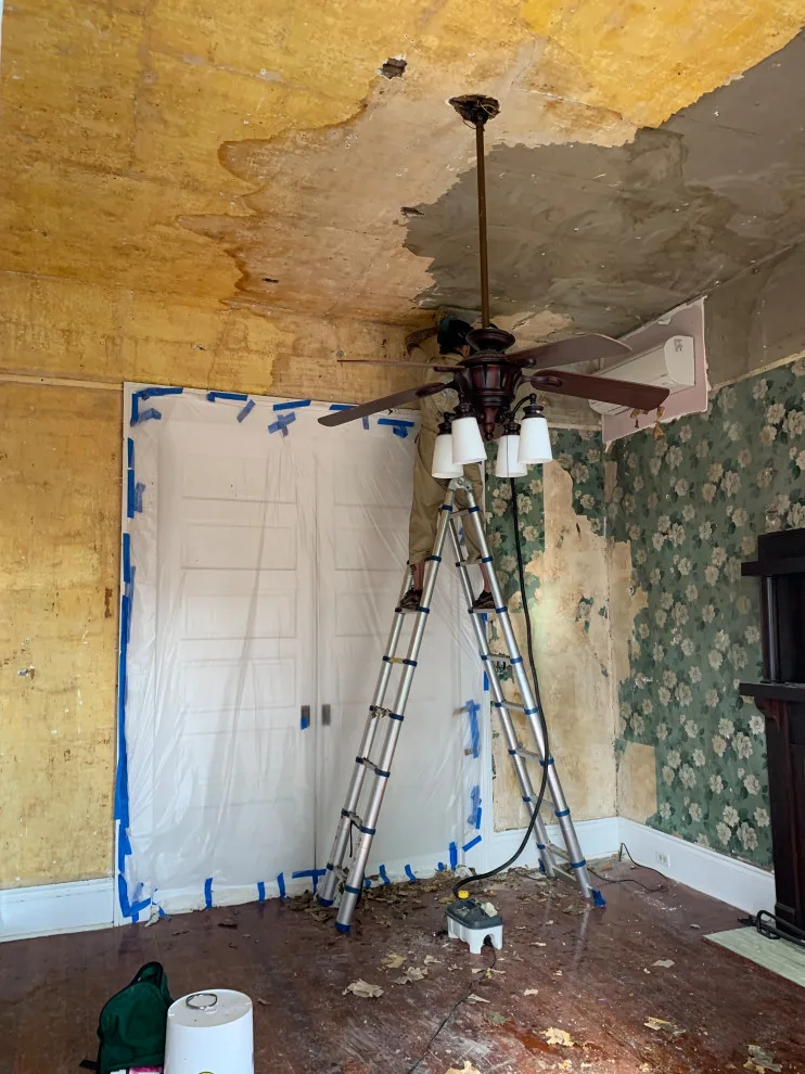 Wallpaper Stripping and Ceiling Restoration by Aimee Struble - Photo 2