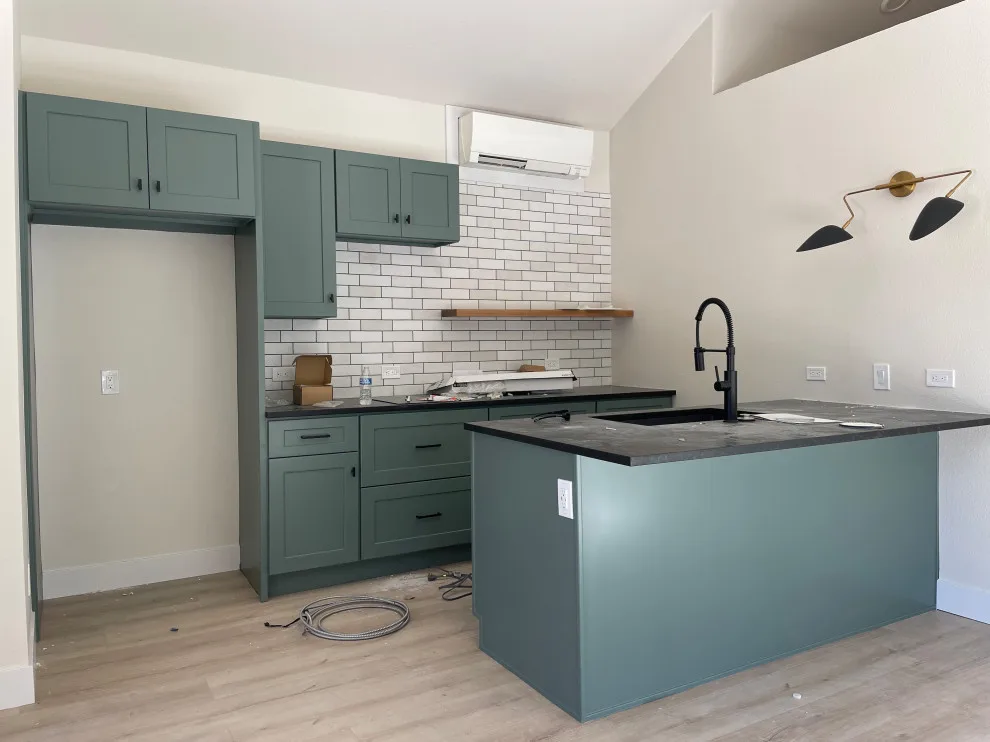 Navy, Sage, and White by Illuminate Cabinet Painting LLC - Photo 14