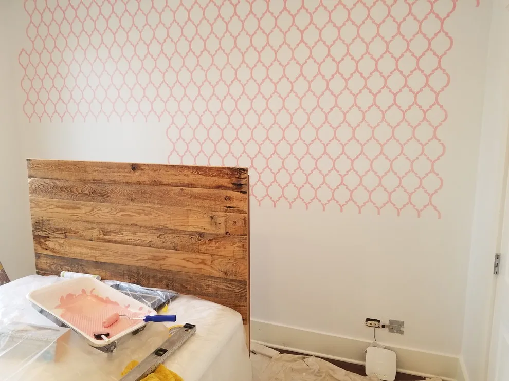 Wicker Park Nursery Accent Wall with Headboard by Windy City Painters - Photo 2
