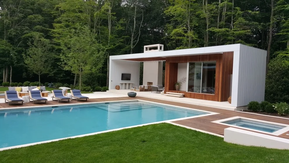Pool House Renovation with Stain and Paint by L.W. Winslow Painting, INC. - Photo 4