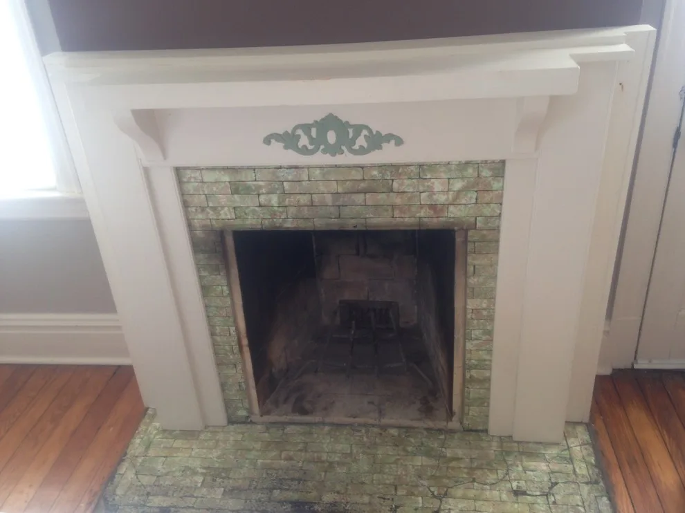 Timber to "Marble" Hearth by Color Craftsmen: Fireplace Makeovers - Photo 7