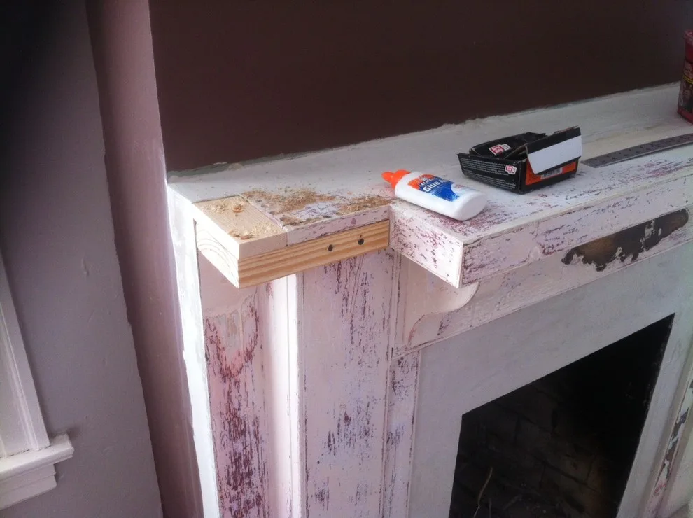 Timber to "Marble" Hearth by Color Craftsmen: Fireplace Makeovers - Photo 6