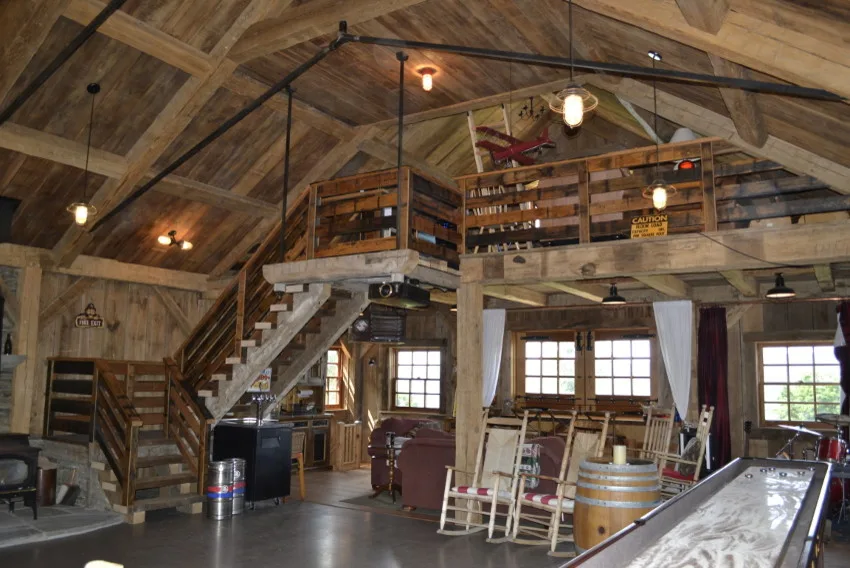 Lakeside Residence and Barn by New Energy Works Timberframers - Photo 7