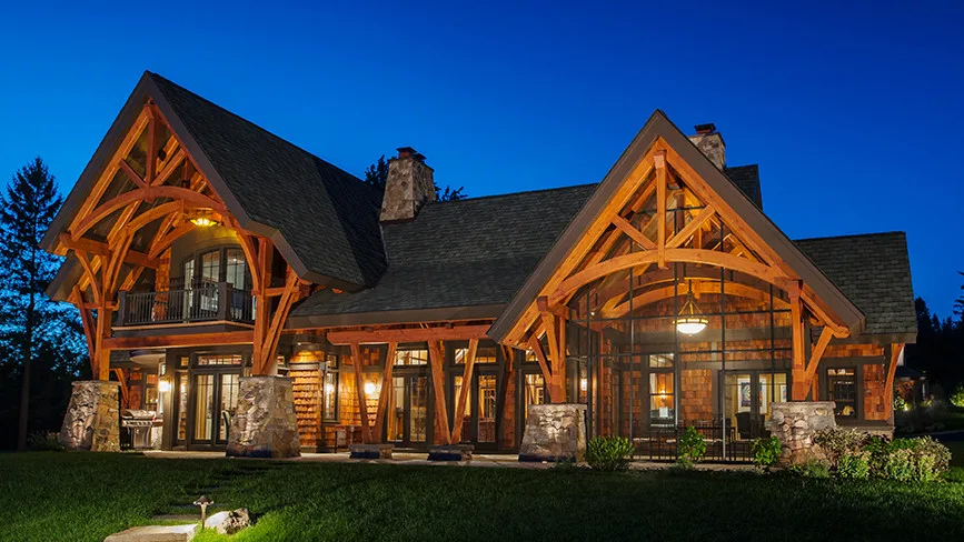 Lakeside Timber Framed House and Boat Storage by New Energy Works Timberframers - Photo 3