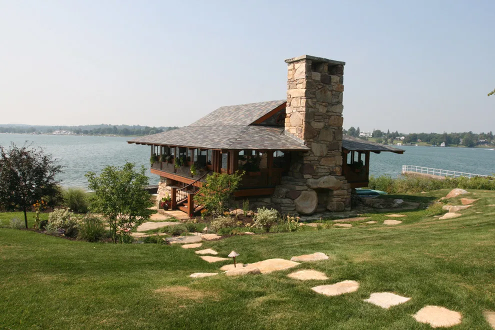 Lakeside Timber Framed House and Boat Storage by New Energy Works Timberframers - Photo 2