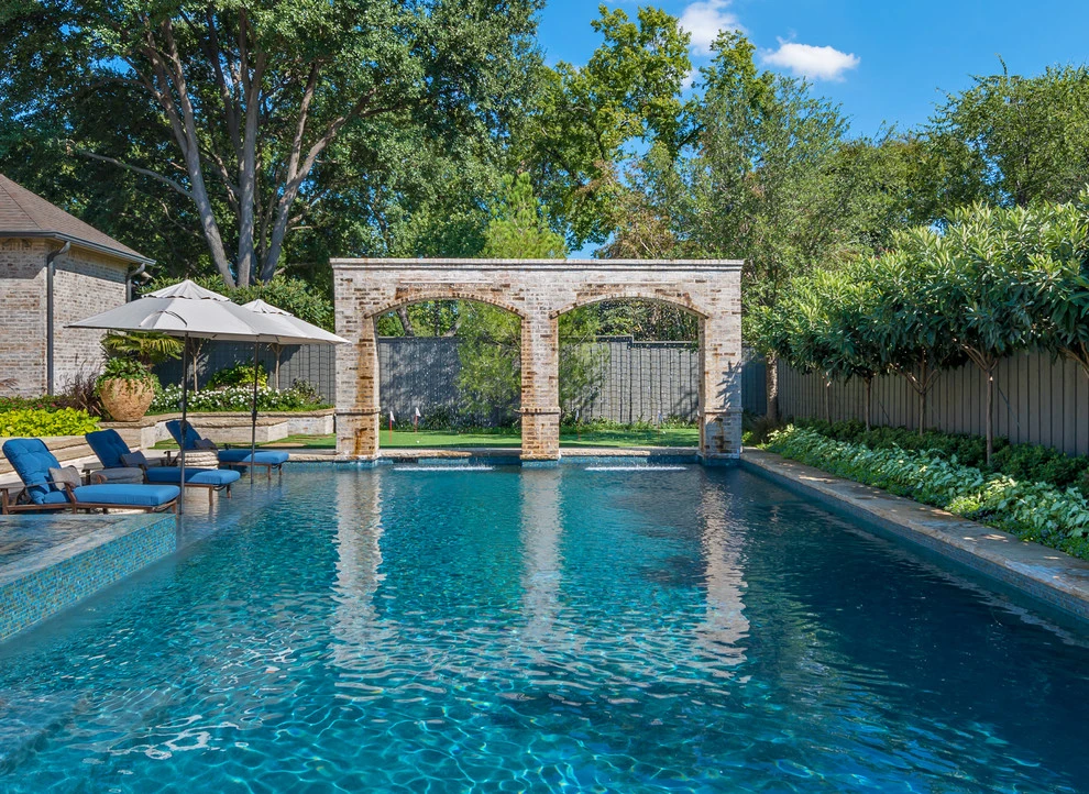 Dallas Pool & Backyard Transformation by Harold Leidner Landscape Architects - Photo 9