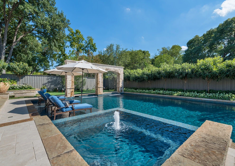 Dallas Pool & Backyard Transformation by Harold Leidner Landscape Architects - Photo 3