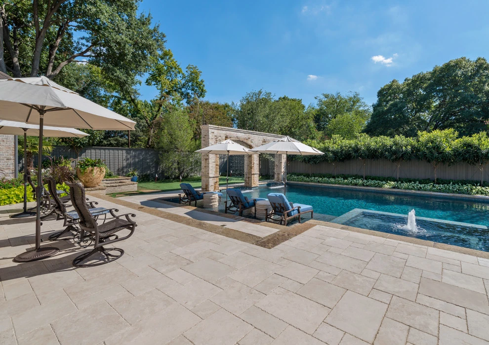 Dallas Pool & Backyard Transformation by Harold Leidner Landscape Architects - Photo 4