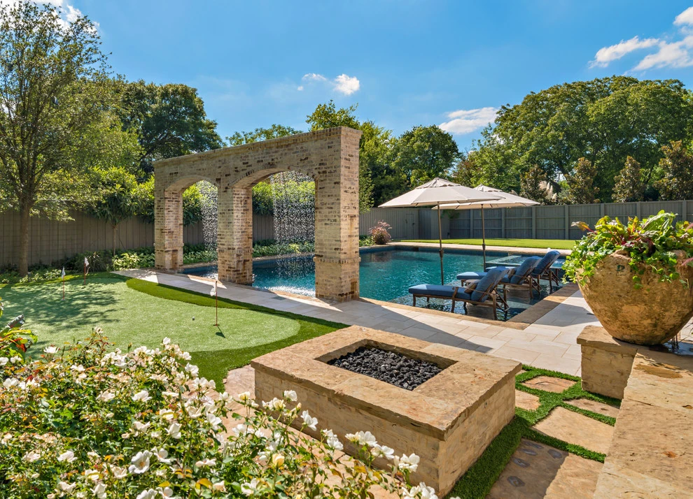 Dallas Pool & Backyard Transformation by Harold Leidner Landscape Architects - Photo 10