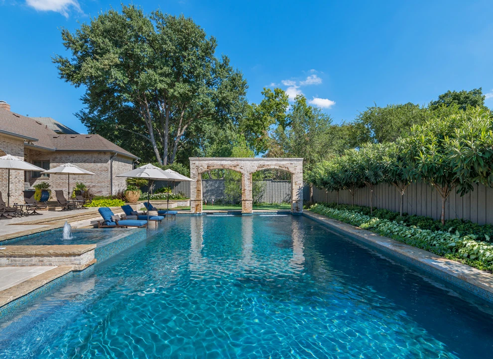 Dallas Pool & Backyard Transformation by Harold Leidner Landscape Architects - Photo 12