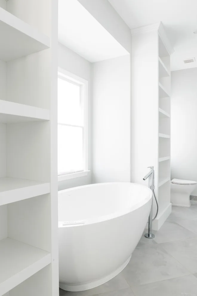 Radiant and Luminous Marble Bathroom Renovation by Labra Design Build - Photo 2
