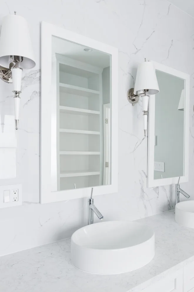 Radiant and Luminous Marble Bathroom Renovation by Labra Design Build - Photo 16