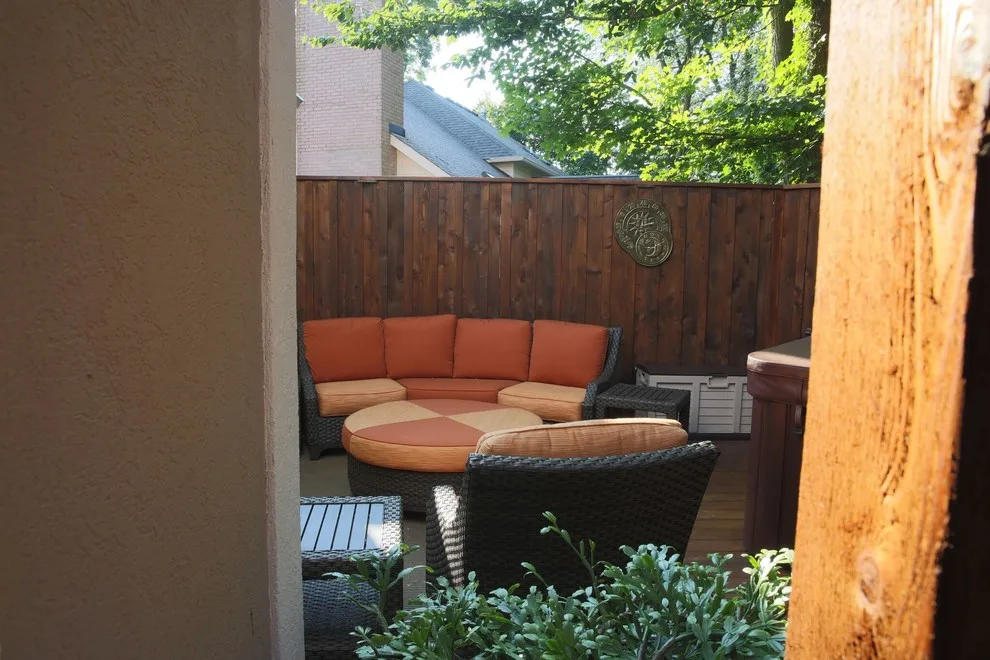 Hardscape and Brick Outdoor Living Area by Surroundings By Natureworks - Photo 2